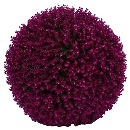 Gcroet Bolas topiarias Artificiales, Bola topiaria Artificial 40 cm Colgante de boj de boj de boj de Bola Planta Decorativa de imitación para decoración de Techo púrpura