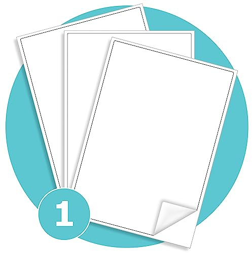 Triplast 10 x Multipurpose A4 Label Sheets - 1 Label per Sheet (200 x 289mm Each) - Easy-Peel White Stickers for Inkjet & Laser Printer - Ideal for Shipping, Addressing, Filing, Crafts & DIY Use