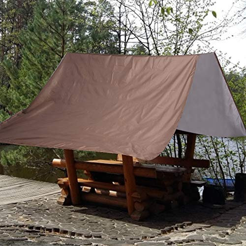 Roof Canopy Swing Garden Ceiling Cover Pavilion Tarp Tarp Cover for Backyard Canopy Decoration Canopies (Coffee)