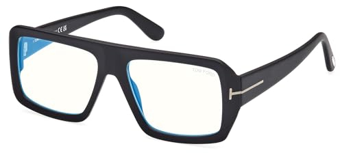 TOM FORD Unisex FT5903-B Lunettes de Soleil, Matte Black, 54