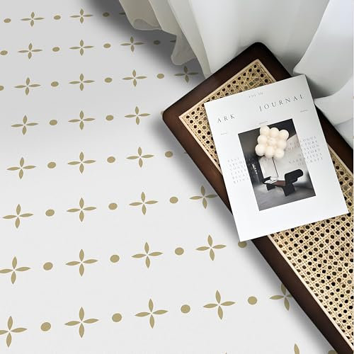 Alwayspon 12Pcs 30cmx30cm Dark Yellow Waterproof Vinyl Flooring Self Adhesive Floor Tiles Sticker Peel and Stick Vinyl Flooring Planks for Kitchen Living Room and Bathroom Floor, PTF75