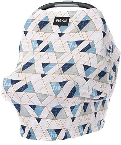 Milk Snob Original 5-in-1 Cover - Nursing Cover for Breastfeeding - Baby Car Seat Cover, Carseat Canopy & Stroller - Essential All-in-One Cover - Gift for Mom, Baby (Levi)