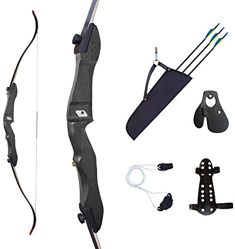 Bogenset Einsteigerset Recurvebogen Ragim Matrix 70 mit Zubehör und Carbonpfeilen 28 lbs