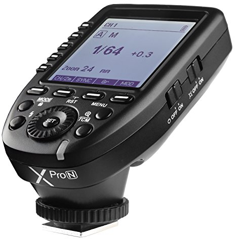Godox Xpro-N TTL Kabelloser Blitzauslöser, 2,4 G 1/8000 s HSS TTL Umwandlung, manuelle TCM Funktion, großer LCD-Bildschirm
