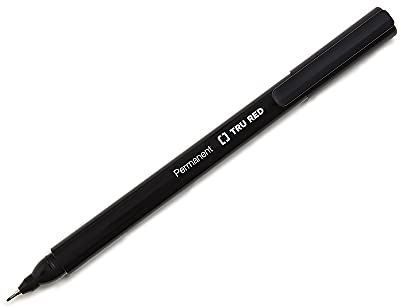TRU RED Permanent Markers, Ultra Fine Tip, Black, 12 Pack – Precision Markers for Detailed Writing & Labeling