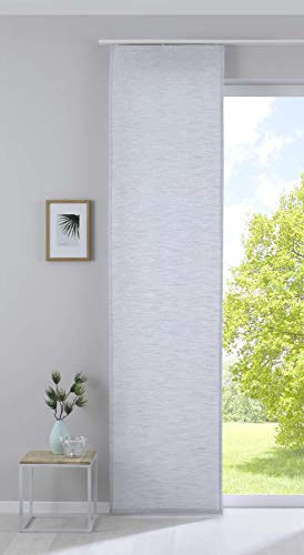 Gardinenbox 20190351 Rideau Japonais avec Motif Jacquard et Fil à Effet H x l 245 x 60 cm Aqua « Sivas » Rideau Coulissant Aspect Moderne