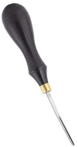 Läderkantskärare, Leathercraft Läderkantverktyg, premium sandelträhandtag Nybörjare för läderhantverksverktyg Läderbearbetning Lädertillverkning(3#1,3 mm)