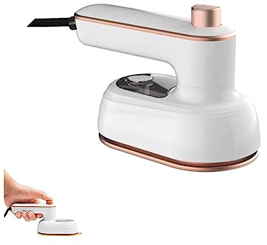 HADAVAKA Mini Plancha De Vapor Portátil, Plancha Pequeña Profesional De Mano Giratoria 180°, Vaporizador De Ropa De Mano para Casa Y Viaje, Plancha De Vapor para (White)