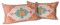 Snylcce Lot de 2 Housses de Coussin Boho Tangerine Monaco & Persian Design Housse de Coussin en 30x50 cm Doux pour canapé de Jardin, canapé, lit - Taies d'oreiller décoratives 12x20 Pouces