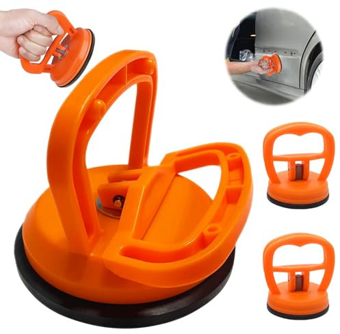 ZukQvrivelig Dent Puller,3 Pack Car Dent Puller Car Body Paintless Dent Removal Repair Tool(2 Small+1Large) Dent Remover Tool for Car Dent Repair,Glass,Screen,Tiles Lifting and Objects Moving