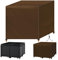 Outdoor Möbel Abdeckung 115 x 115 x 74 cm Braun Strandkorb Schutzhülle Winddicht Winterfest UV-Beständig Verstellbare Kordelzüge 420D Oxford-Gewebe