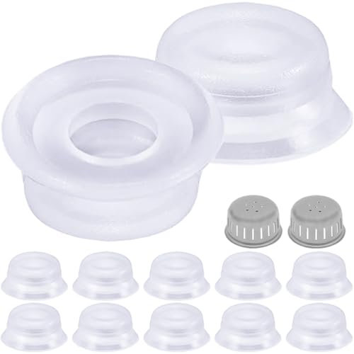EATBALE 14 Pcs Replacement Parts Float Valve Gaskets Anti-Block Cover for Instant Pot Duo 3, 5, 6, 8 Qt, Duo Plus, Ultra, LUX 3, 8 Qt Pressure Cooker Float Silicone Sealing Caps Accessories Kit