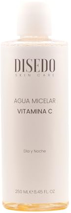 Agua Micelar con Vitamina C Para Todo Tipo de Pieles 4 en 1 Limpieza Facial Profunda Antioxidante Tonifica Unifica y Revitaliza la Piel 250ML