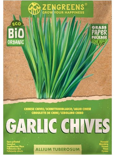 ZenGreens® - Bio Schnittknoblauch Samen - Schnittknoblauchsamen - Kräutersamen für den einfachen Anbau im Garten, Balkon oder Küche - Kräuter Saatgut ideal für Anfänger