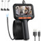 GOLDEGGS Endoscope Inspection Camera, 1920 HD Flexible Rigid Snake Inspection Camera, 4.3 Borescope with Light, IP67 Waterproof Endoscope, for Car, Pipe, Wall, Gadgets for Men