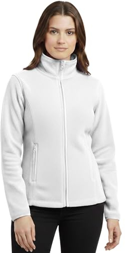 G5 APPAREL Ladies Fleece Top Jacket with Full Zip Closure & Zipped Pockets – Soft Polyester Lightweight Outdoor Casual Zip-Up