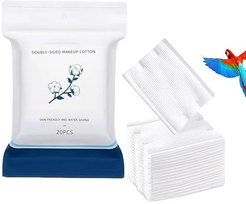 Disposable Parrot Diaper Liners, Absorbent Bird Nappy Inserts for Small Parrots, Soft Breathable Pads for Indoor Use and Travel(228piece*2+20small Bag)
