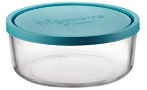Bormioli Rocco Frigoverre - Juego de 6 recipientes de almacenamiento para frigorífico y congelador (750 ml, aptos para lavavajillas, incluye tapa, recipiente de 750 ml)