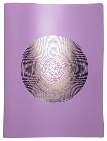 Exacompta - Réf. 85890E - 1 Protège-documents Ellipse - 40 pochettes cristal lisse - 80 vues - pour A4 - dim 24 x 32 cm - couverture en PP recyclé semi-rigide - 3 couleurs aléatoires