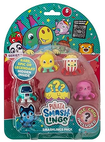 Pinata Smashlings Confezione da 5 personaggi, Roblox Toys, giocattolo ufficiale di Toikido