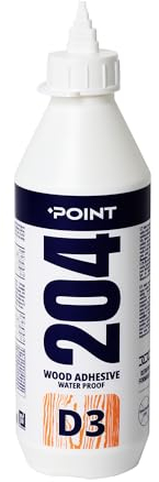 Holzleim D3 - Wasserdicht - Starker Weißleim - Schnelltrocknend - Für alle gängigen Holzarten - Für innen und außen