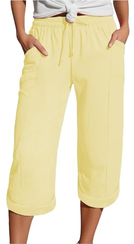 Dam 2025 sommar linne shorts strandbyxor med fickor sommar lätta tygbyxor klänning stretch raka ben dragsko linnebyxor dam