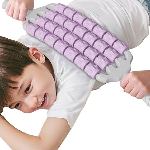 Rouleau de massage pour les muscles et les fascias - Portable et flexible - Pour le dos, le cou, les jambes après l'entraînement et les déplacements