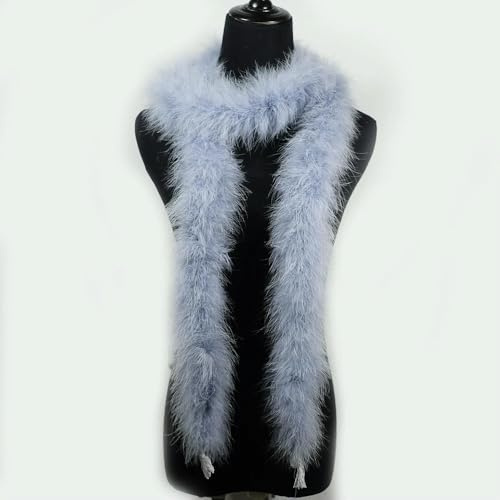 KKRANG 40 grammes de Plumes de Marabout moelleuses, boa en Plumes de Dinde, écharpe, Accessoires de Mariage, décorations de Vacances, Garnitures de Couture, décor