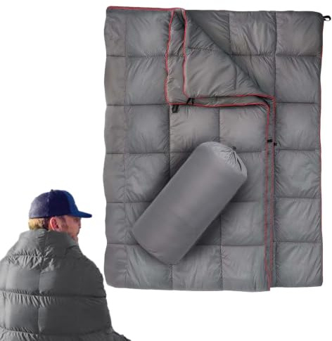Portable Duncampingfilt Downresortäcke, Bärbar dunfilt Ergonomic, Versatile | Portable Inomhus utomhuscampingfilt, vandringsturer på stranden, Outdoor Easy to Use Office, Multiuse Versatile