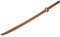 Playwell Kampfsport De Luxe Hölzern Bokken - Rot Eiche