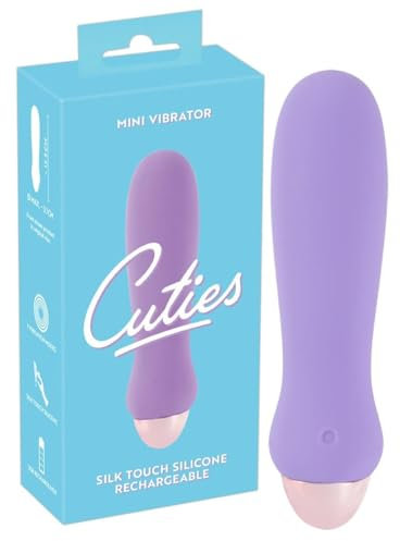 Cuties Mini-Vibrator Purple - stimulierender Vibro-Stab für Damen und Herren, 7 Vibrationsmodi, klein und diskret, für unterwegs, wasserdicht, lila