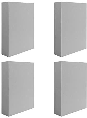 OTCRAFT Set di 8 timbri e blocchi in schiuma modellabili grigi per fai da te, artigianato e modellismo