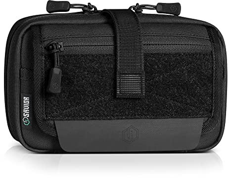Savior Equipment IFAK Buddy Tactical First-Aid Kit Rip Away MOLLE Pouch Emergency EMT Utility Organization Medical Supply Carrier Outdoor Survival Travel Bag, Attach to Backpack/Belt Loop