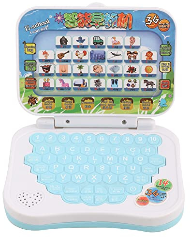 RiToEasysports Tableta de Aprendizaje para Niños - Estudio Educativo Bilingüe, Portátil de Juguete para Niñas y Niños