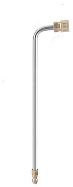 zalati Extension de baguette de nettoyeur haute pression 34,8 cm de long 90 ° avec embouts de buse de pulvérisation pour lavage à haute pression et fixation de nettoyeur de gouttière