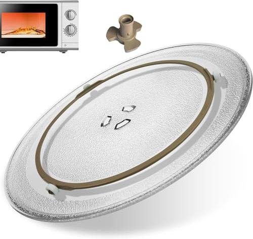 WORDFUN 24.5cm 25.5cm 27cm 31.5cm Mikrowellen-Drehteller Glasplatte, Glasdrehteller Für Mikrowellen, Hitzebeständig Drehteller Ersatz Teller, Mikrowellenteller, Mikrowelle Plattenspieler