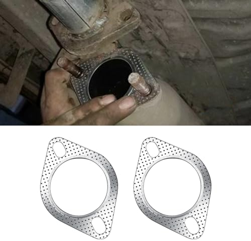 deemars 2PCS Auspuffkissen Für das Auto, 2.5 Die Flatulenz 'ist, Schrauben und Wandverkleidung, Die Ganz Verzeihungslosen Fahrgäste Ersetzen die Vorhänge Für Die Hauptleitungen (2.5IN)