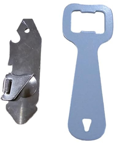 PARENCE - Set di apribottiglie - 8 cm e 10,5 cm, solido e pratico - Acciaio inossidabile rinforzato - Apriscatole e apribottiglie, lattina multiuso