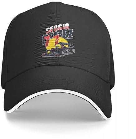 DTDSWNCD Klassisch Sergio Pérez Motorsports Racing Golf Cap Outfit Auto Vintage Team Casquette für Männer Frauen Ganzjahresreise Frisch