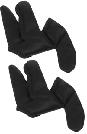 TOVINANNA 2stücke Drei-finger-hitzehandschuhe Zum Stylen Von Lockenstäben Hitzebeständig Für Haarfärbung Leicht Und Tragbar Für Salon Und Heimgebrauch