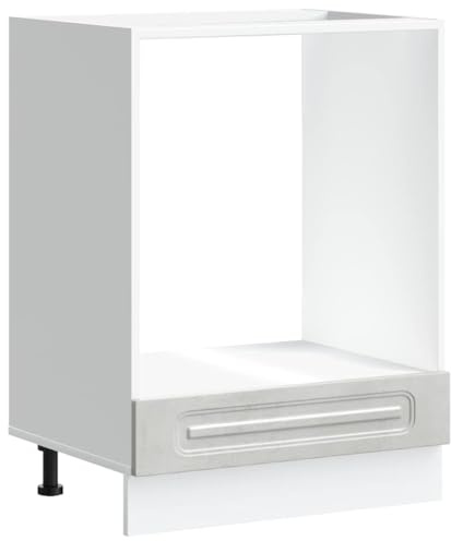 Mhdvray Kalmar - Armadio per forno, 60 x 46 x 81,5 cm, in legno con piedini regolabili in altezza, salvaspazio, per forno a microonde