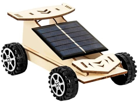 Byggsats För Solbilar Vetenskapliga magjorda Pedagogiska | Solcellsdrivna Experimentleksaker för Pojkar Elektrisk Födelsedagsfest Högtidsfirande Utomhus Skola Pysselprojekt och