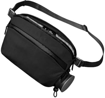 ALPAKA Flight Sling Pro 2.5L Sling Bag with Bottle Holder for Men Black