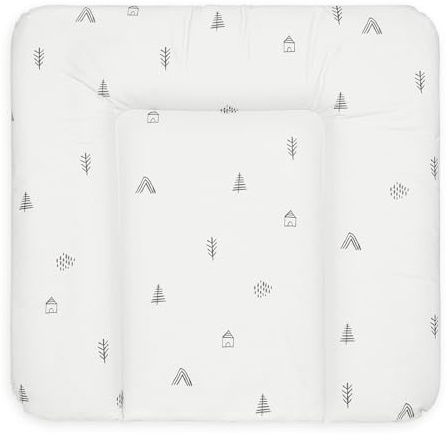 Bonky® Fasciatoio Materassino - Fasciatoio neonato morbido - Cuscino Fasciatoio Lavabile per bambine e bambini - certificato Öko-Tex - impermeabile - 75x72 cm - Mono 2A