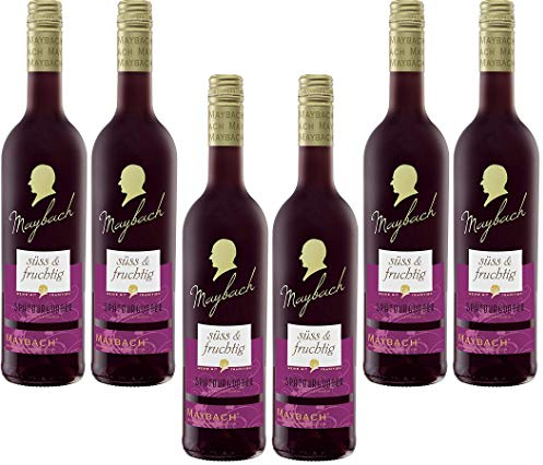 Maybach Spätburgunder Rotwein süß und fruchtig(6 x 0.75 l)