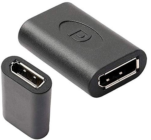 VMOJO DisplayPort to DisplayPort Coupler,DISPLAYPORT CABLE coupler,Female to Female Connector Adapter Black - 4K Resolution Ready