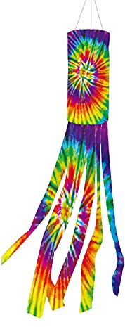Windsack Windrichtungsmessung Tie Dye Regenbogenflagge L 100cm Wetterbeständig Windsocke Windspiel Wetterfahne,stabile Aufhängung Für Garten, Terrasse Und Balkon