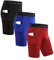 Roadbox 3er Pack Herren Kompressionsshorts, Schnelltrocknendes Baselayer Unterhose Tights Kurz Laufunterwäsche (as3, Alpha, 3X_l, Regular, Regular, Tasche:Schwarz, Rot, Blau)