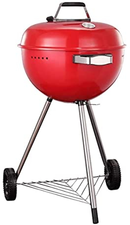 Holzkohlegrill Picknickgrill BBQ-Ofen-Barbecue-Grill Im Freien Holzkohlegrill-Grill-Garten-Villa-Grill-Grill Holzkohlegrills Holzkohle Grill (Color : Rood)