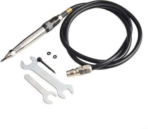 snowchecking Gravierwerkzeuge, Gravierstift, pneumatischer Luftschreiber, Gravurstift, Stahlstift-Stil, Schriftwerkzeug-Set, 220 x 160 x 48 mm, für Metall, Holz, Glas, Porzellan, Stein, langlebige